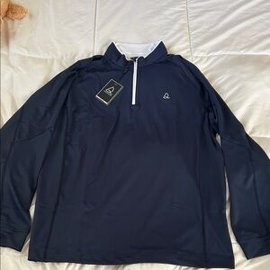 Navy Quarter-Zip Pullover